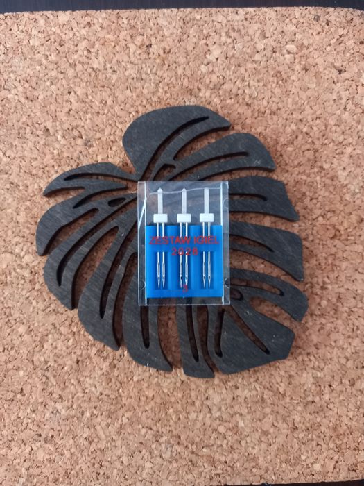 Igły podwójne 90 do maszyny, półpłaskie