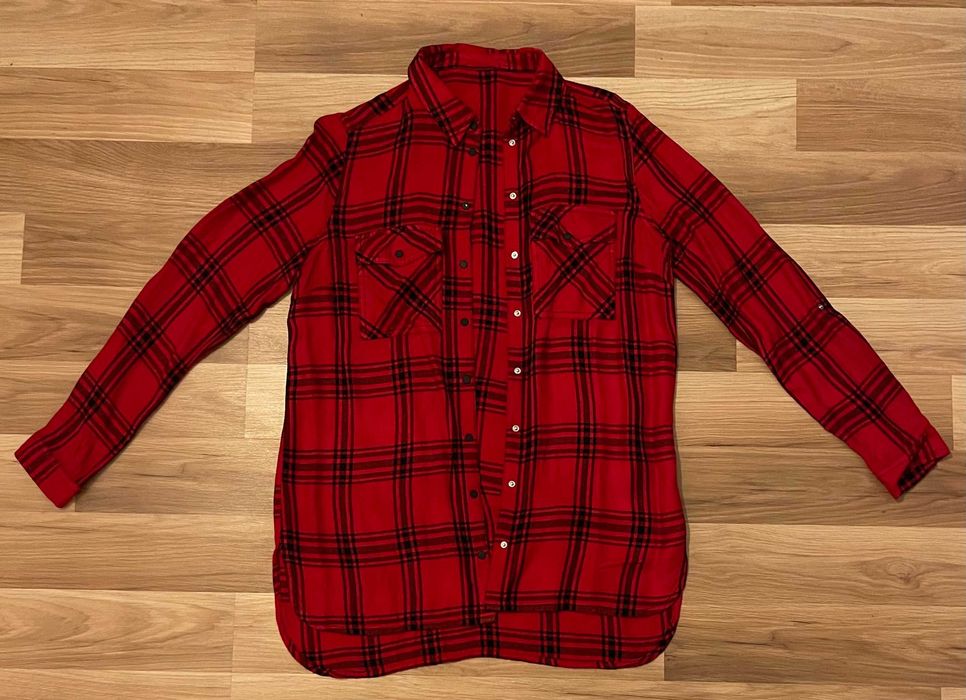 Czerwona koszula damska w kratę Reserved