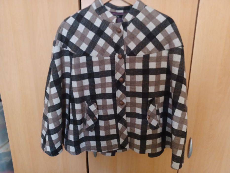 Plaid Poncho