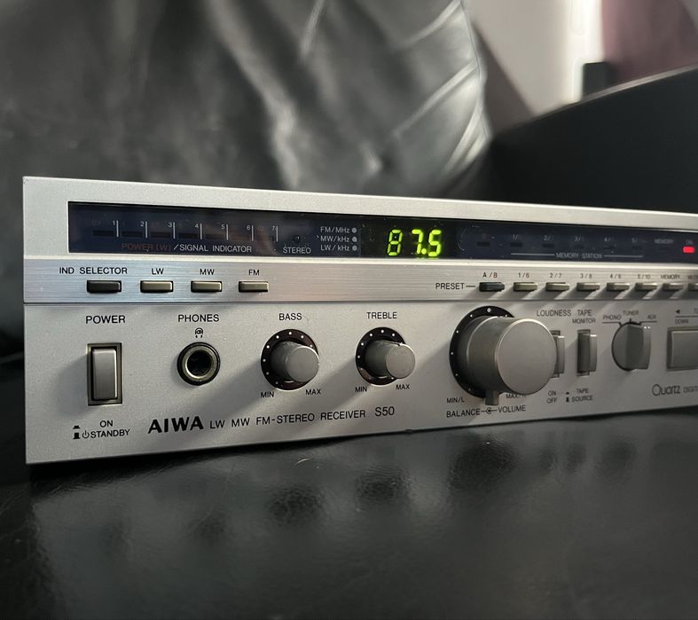 Vintage Mini Amplituner AIWA S50 AIWA AX-S50E Lata 80