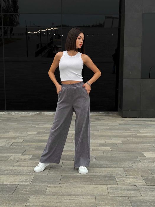 Жіночі вельветові штани палаццо "Garda", 42-56 р., 4 кол.