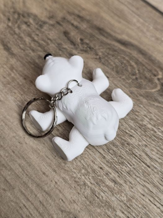 Breloczek Misia Polarnego 3d - Brelok Druk3d fidget Keychain mixGadzet
