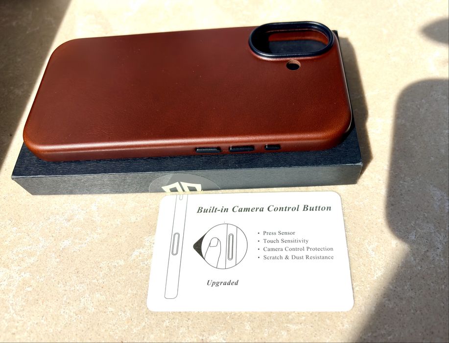 Etui leather case Apple iPhone 17 , skóra naturalna Shieldon