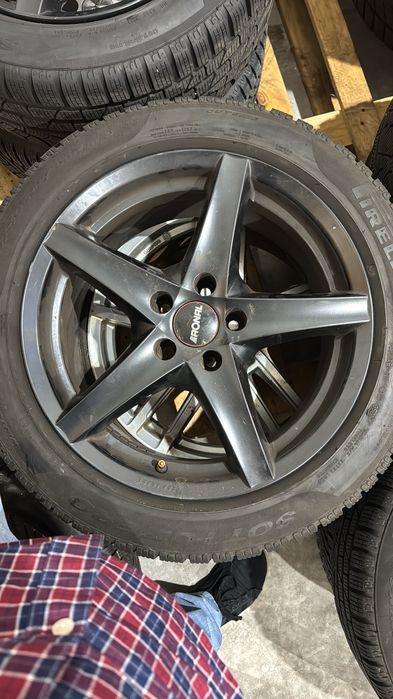 Jantes 17" Ronal 5x108 (furacão Alfa, Fiat, etc) com pneus 225/50 R17