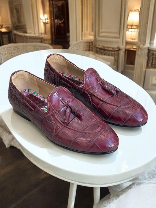 Raparo лоферы кожа крокодила