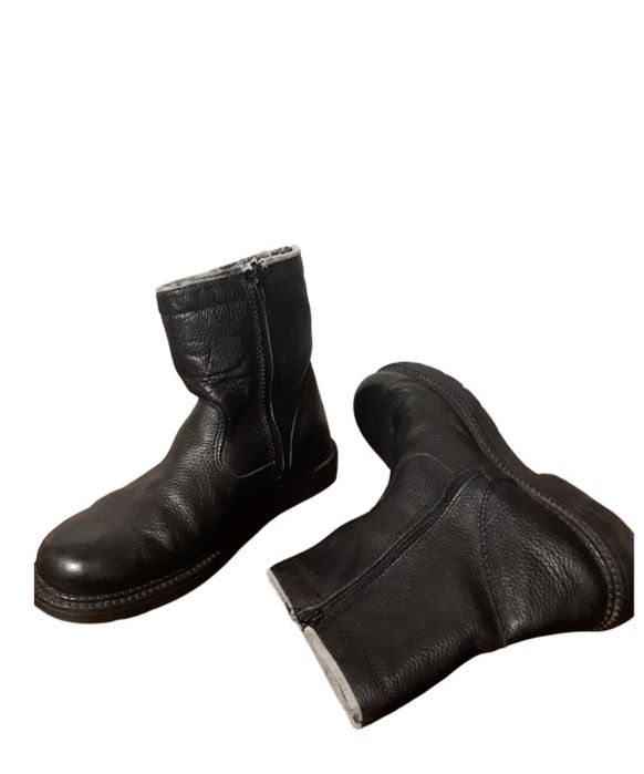 Чоловічі зимові шкіряні черевики (напівчоботи) 44-45 розмір