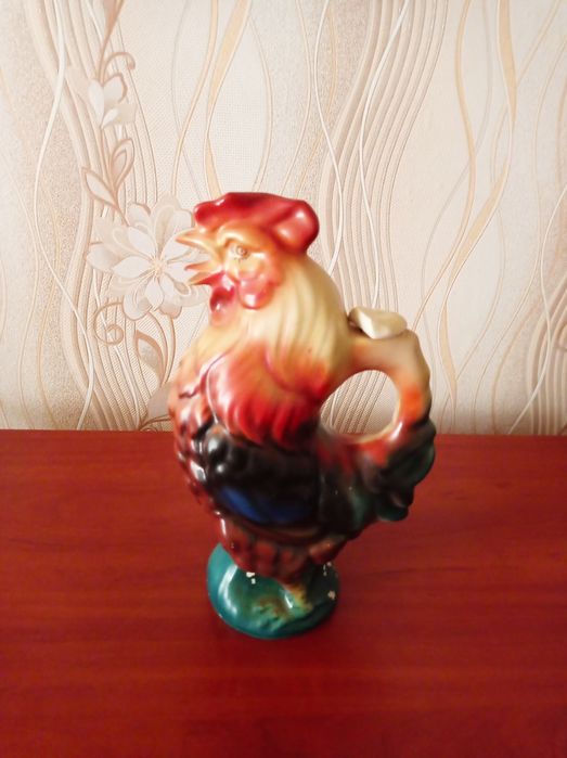 Декор посуд часів СССР 60-х років. Півник