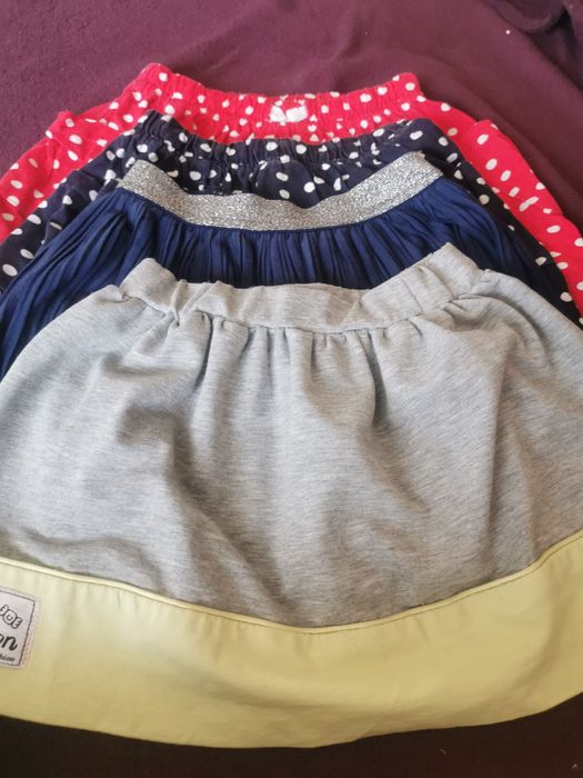 Spódniczki 4szt rozm116