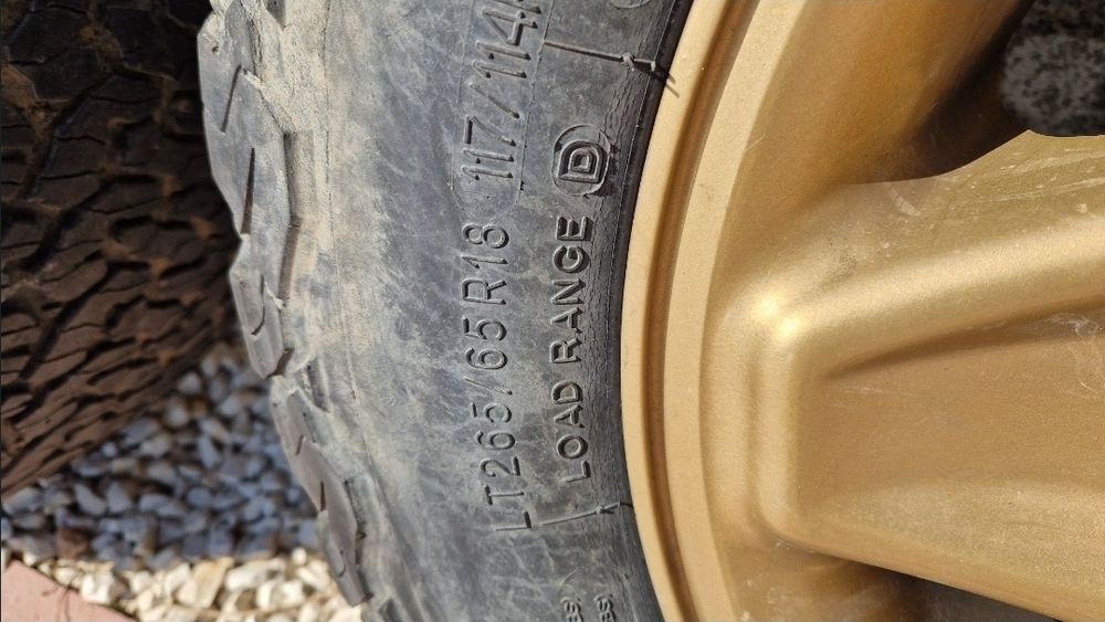 5 jantes Mondial Land Rover 7 pneus BF