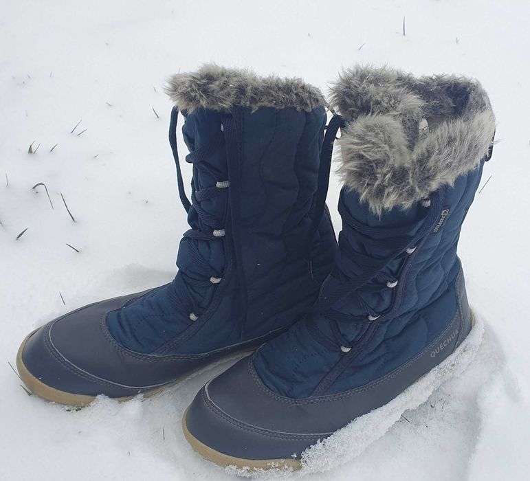 Buty zimowe wodoodporne damskie Decathlon, rozmiar 38