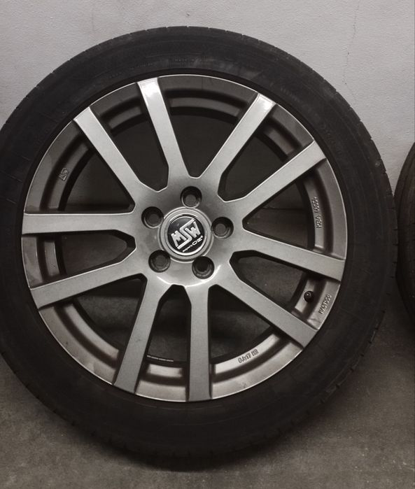 Vendo jantes MSW e pneus 17 J8