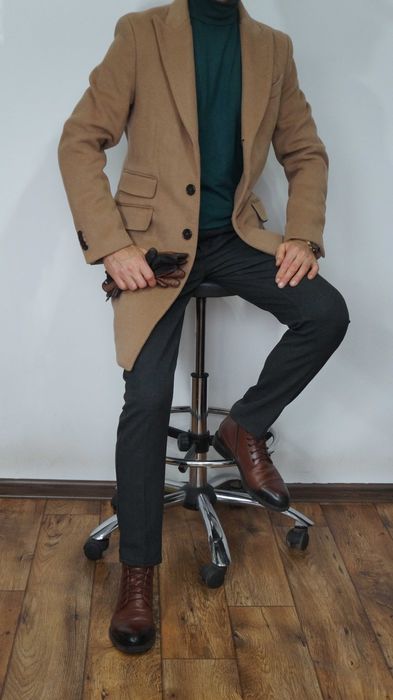 Płaszcz Wełna Mango Rozmiar S 180/96 Kolor Beżowy
