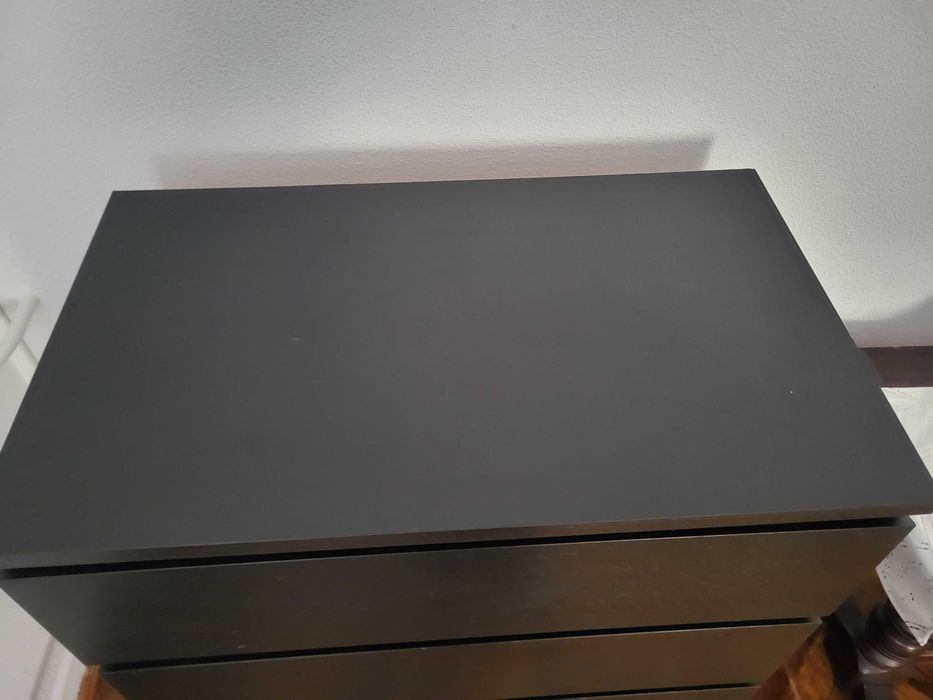 Komoda Ikea Malm Czarnobrąz