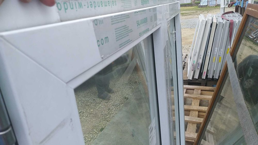 Okno pcv 149/138 sosna ruchomy słupek