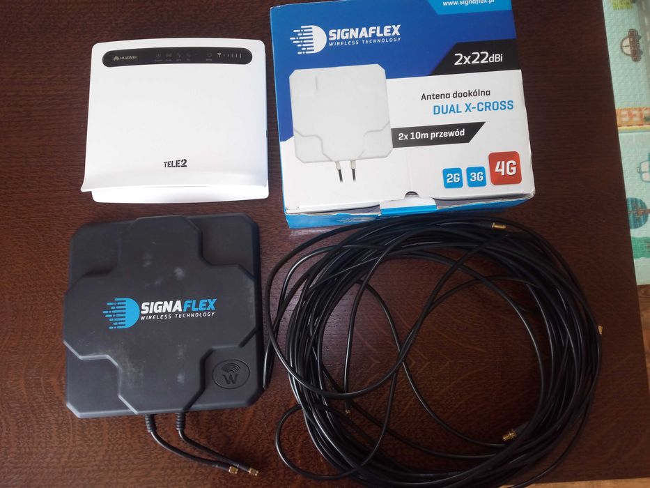 Signaflex wzmacniacz antena sygnału GSM, Ruter WIFI, przewód 10m