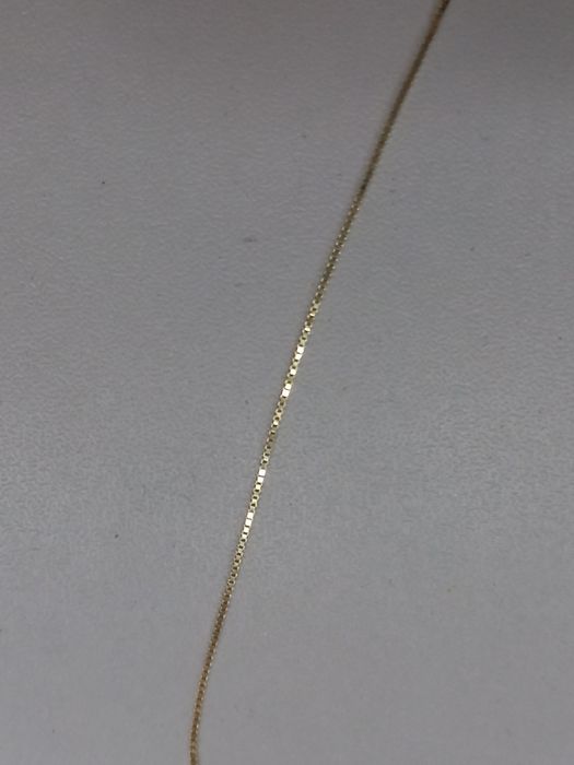 Łańcuszek błyszcząca kostka złoto 585/1,27g/45 cm