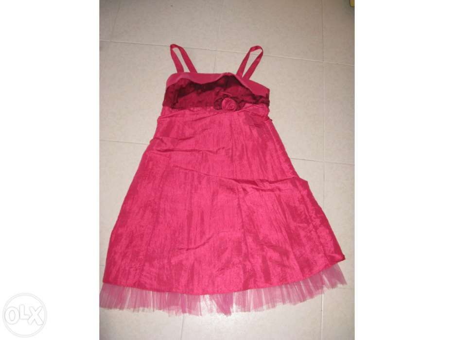 Vestido de cerimónia tamanho L cor rosa