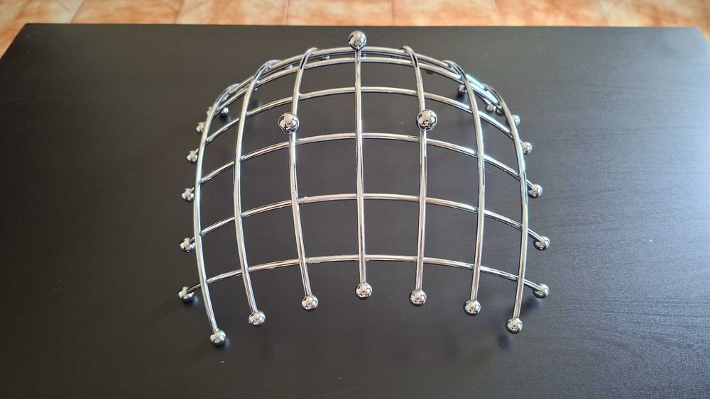 Fruteira em Metal Cromado