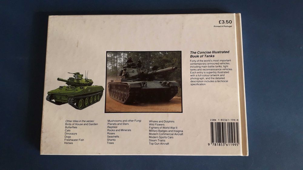 Livro The Concise Illustrated Book of Tanks - Bom Estado