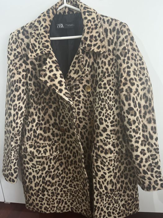 Casaco padrão leopardo Zara