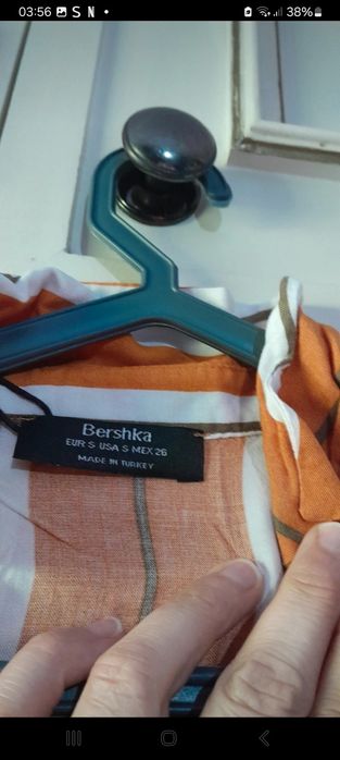 Vestido midi com cinto s da bershka