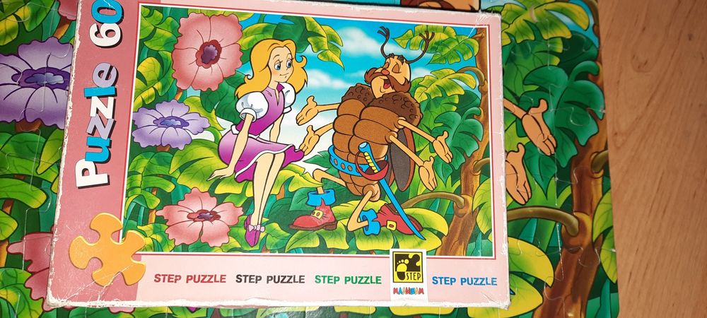 Пазли 60елементів Дюймовочка та Динозаври