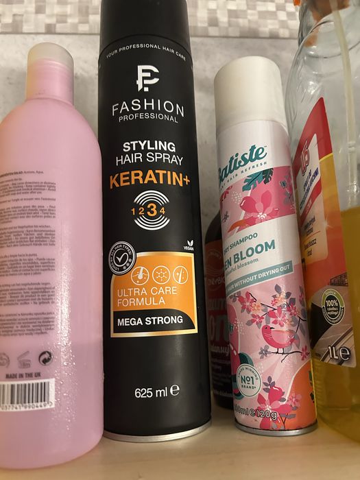 Spray do włosów lakier Fashion Professional Keratyna Mega Stong +