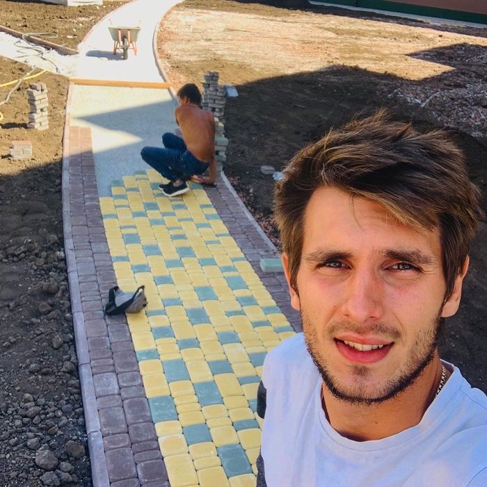 Укладка тротуарной плитки