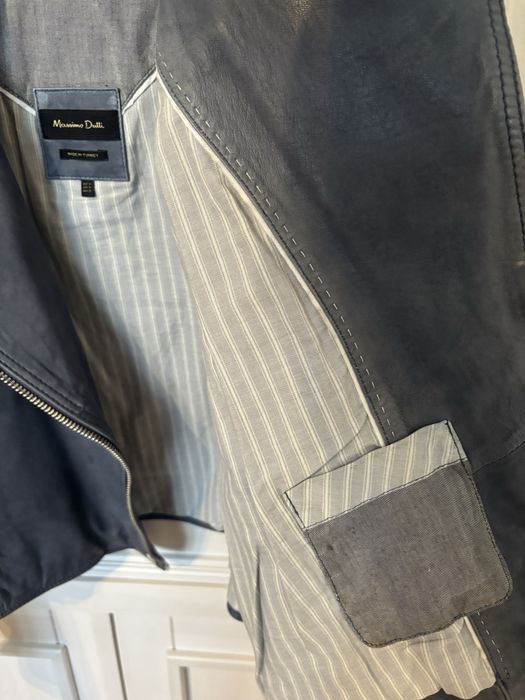 Kurtka skórzana Massimo Dutti