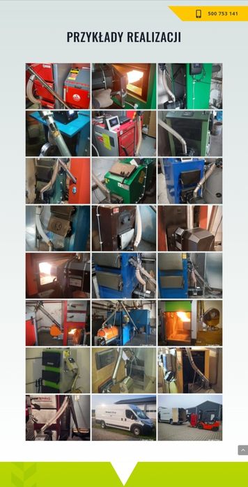 Zestaw do przeróbki kotła pieca na pellet Kipi 16 kW przystawka układ