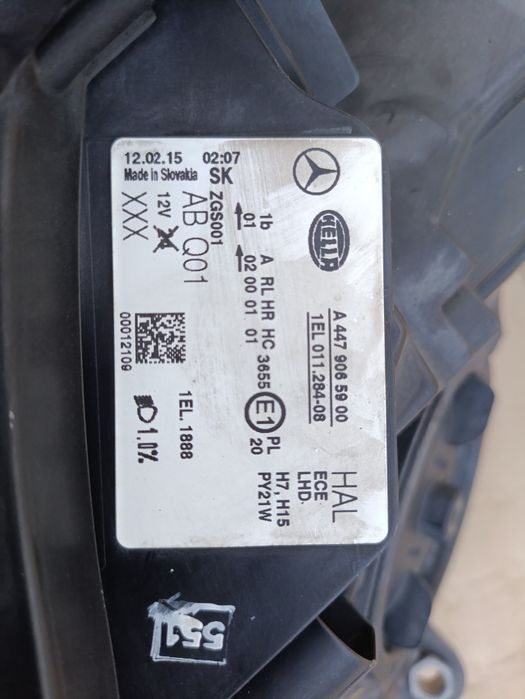 Фара правая передня Мерседес Віто mercedes vito w447 a4479065900 оригі