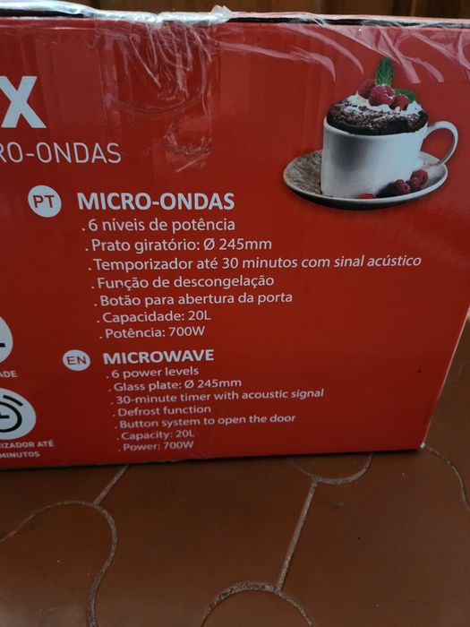 Microondas com Garantia- Nunca usado