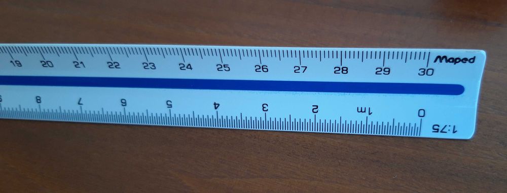 Régua de escalas, redução, Desenho técnico, Arquitetura, Engenharia.