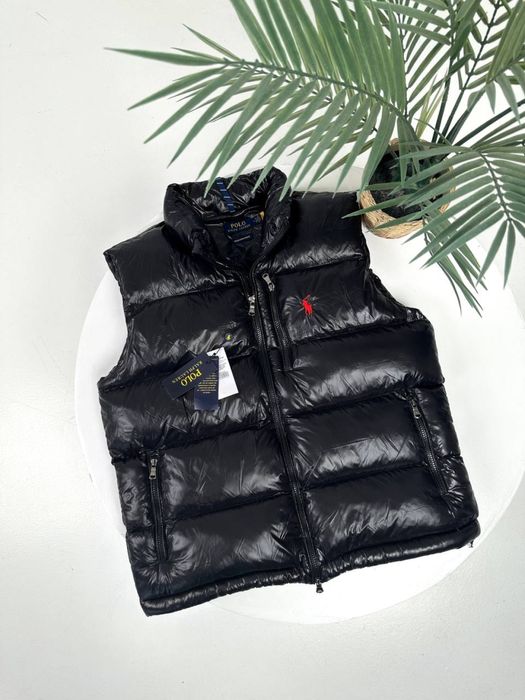 Жилетка Поло Ральф Лоурен/ чоловіча жилетка ральф/ безрукавка глянцева