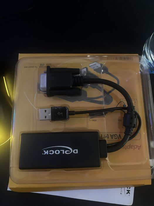 Adapter Konwerter VGA do HDMI + Audio DELOCK