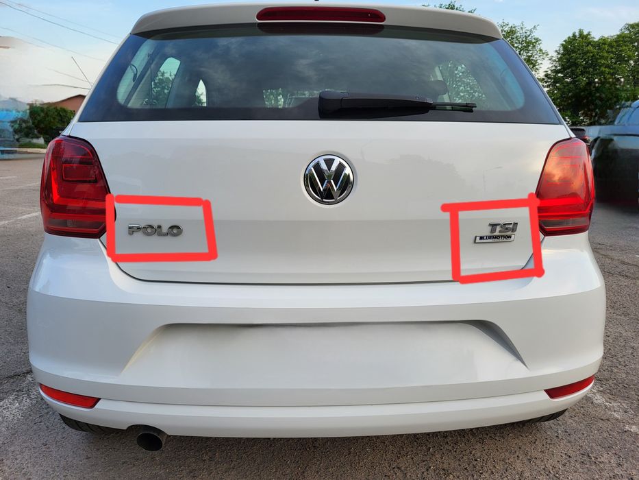 Наліпки на задню кришку багажника VW Polo. Оригінал. Нові.