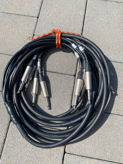 Kabel wieloparowy jack neutrik xlr podpytki