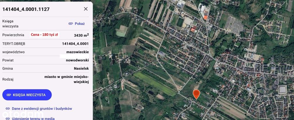 Działki w Nasielsku z warunkami zabudowy oraz z mediami