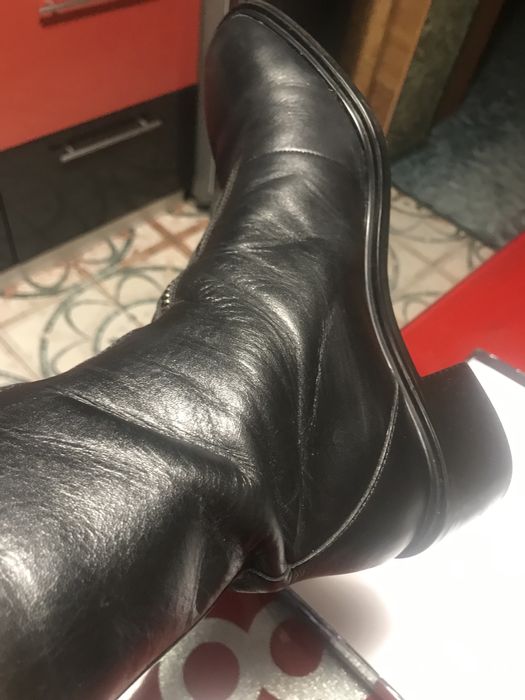 Кожаные ботинки zara