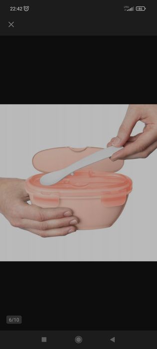Skip hop travel bowl pojemnik z łyżką