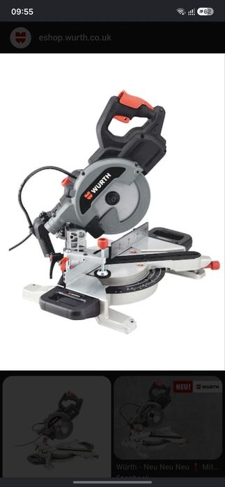Абсолютно нова торцювальна пила Würth KGS 270-60 E (Німеччина)