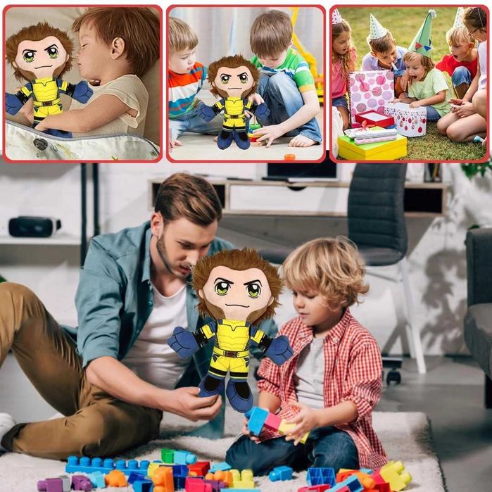 Avengers,Pluszowa maskotka,Wolverine Marvel Deadpool 3 Kuricha 25 cm