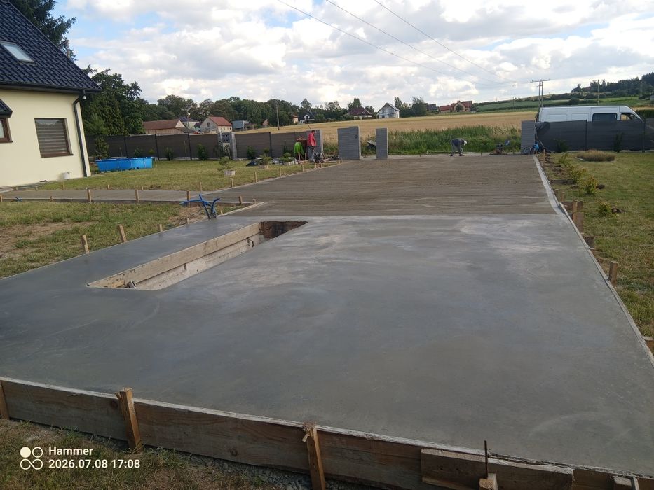 Posadzki przemysłowe wylewki betonowe mixokret ( hale podwórka domy )