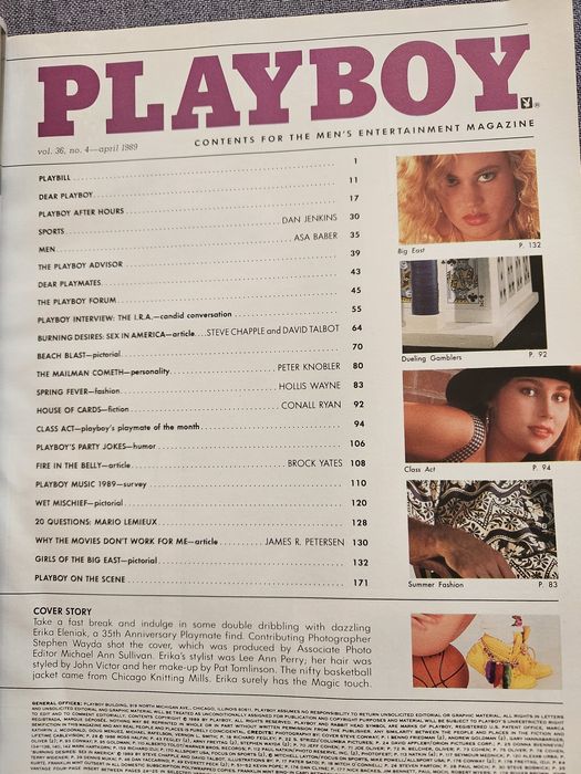 Playboy  Usa  z 1989 roku