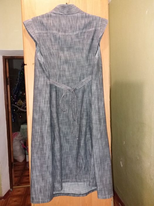 Сарафан для беременных джинсовый "Беби жду"