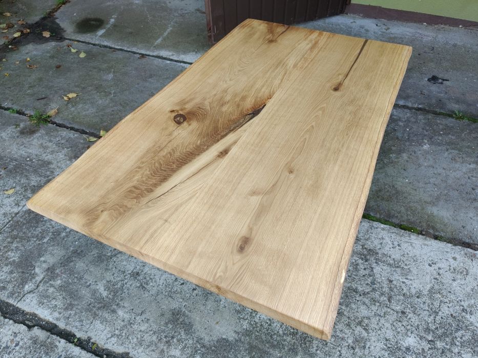 Blat dębowy 140x76 Live edge na stół biurko ławę