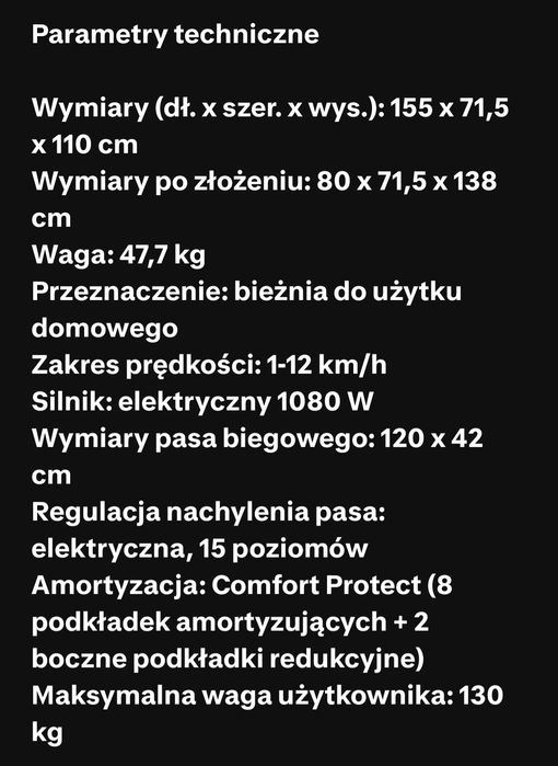 Bieżnia ZIPRO Pulse JAK NOWA