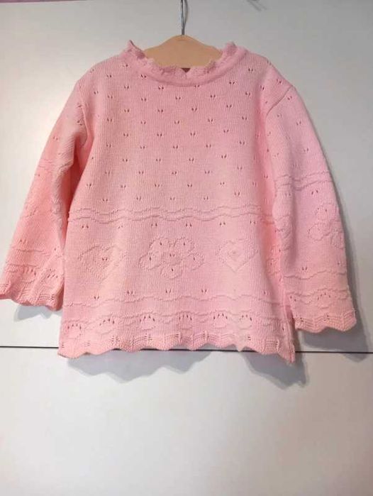 różowy sweter dziewczynka