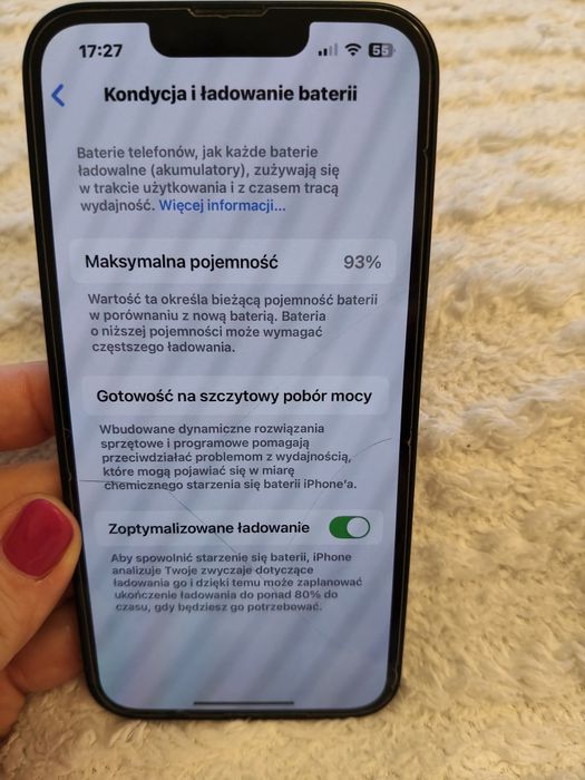 iPhone 13 Midnight blue 128, bateria 93%, nieużywany