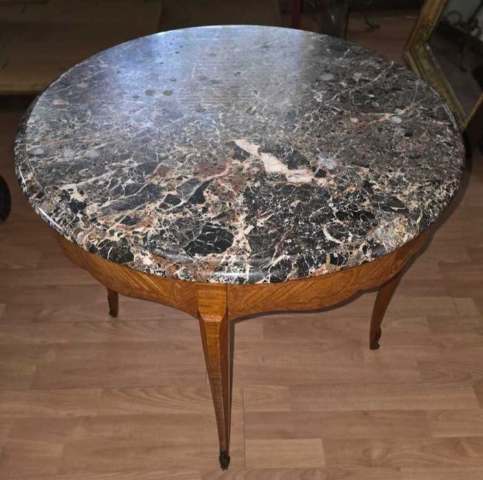 Mesa de apoio/ gueridon estilo Luís XV séc XIX/XX